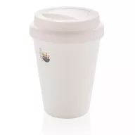   Cana de cafea 300 ml, perete dublu, Everestus, 20IAN368, Polipropilena, Alb