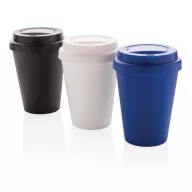   Cana de cafea 300 ml, perete dublu, Everestus, 20IAN368, Polipropilena, Alb