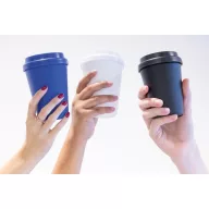   Cana de cafea 300 ml, perete dublu, Everestus, 20IAN368, Polipropilena, Alb