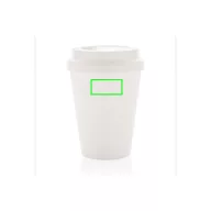   Cana de cafea 300 ml, perete dublu, Everestus, 20IAN368, Polipropilena, Alb
