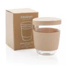 Cana de voiaj, Ukiyo, 22FEB1166, 360 ml, 8.5x5.5x11 cm, Sticla, Maro