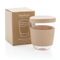   Cana de voiaj, Ukiyo, 22FEB1166, 360 ml, 8.5x5.5x11 cm, Sticla, Maro
