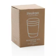   Cana de voiaj, Ukiyo, 22FEB1166, 360 ml, 8.5x5.5x11 cm, Sticla, Maro