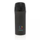 Cana metalica, Everestus, 2707429, Otel, Polipropilena, 300 ml, 6.5x6.5x19xø6.5 cm, Negru