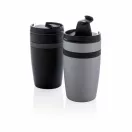 Cana termoizolanta cafea 280 ml, perete dublu, XD, SA, otel inoxidabil, pp, negru
