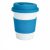 Cana de cafea 350 ml, ecologica, Everestus, EA, pla, silicon, albastru
