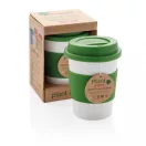 Cana de cafea 350 ml, ecologica, Everestus, EA, pla, silicon, verde