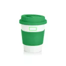 Cana de cafea 350 ml, ecologica, Everestus, EA, pla, silicon, verde