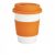 Cana de cafea 350 ml, ecologica, Everestus, EA, pla, silicon, portocaliu
