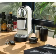   Cana coffee to go 160 ml, perete dublu, XD, CE03, polipropilena, otel inoxidabil, negru