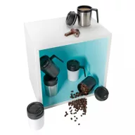  Cana coffee to go 160 ml, perete dublu, XD, CE03, polipropilena, otel inoxidabil, negru