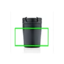 Cana coffee to go 160 ml, perete dublu, XD, CE03, polipropilena, otel inoxidabil, negru