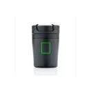 Cana coffee to go 160 ml, perete dublu, XD, CE03, polipropilena, otel inoxidabil, negru
