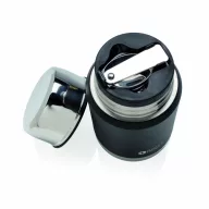   Termos pentru alimente 500 ml, perete dublu, termoizolant, Swiss Peak, EE, otel inoxidabil, negru