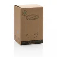   Cana de voiaj, Everestus, 18SEP3159, 360 ml, 8.4x8x12.4x Ø8 cm, Otel, Gri