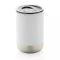 Cana de voiaj, Everestus, 18SEP3163, 360 ml, 8.4x8x12.4x Ø8 cm, Otel, Alb