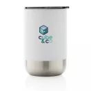 Cana de voiaj, Everestus, 18SEP3163, 360 ml, 8.4x8x12.4x Ø8 cm, Otel, Alb