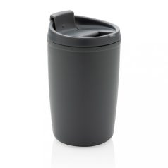   Cana de voiaj, Everestus, 18SEP3122, 300 ml, 8.5x8x13.9x Ø8 cm, Polipropilena, Gri