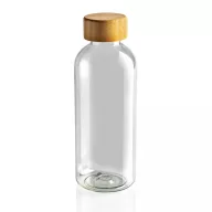   Sticla de apa sport, Everestus, 18SEP3025, 660 ml, 7.4x7.4x20.6x Ø7.4 cm, Rpet, Bambus, Transparent