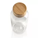 Sticla de apa sport, Everestus, 18SEP3025, 660 ml, 7.4x7.4x20.6x Ø7.4 cm, Rpet, Bambus, Transparent