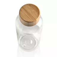   Sticla de apa sport, Everestus, 18SEP3025, 660 ml, 7.4x7.4x20.6x Ø7.4 cm, Rpet, Bambus, Transparent