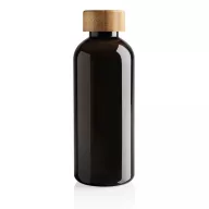   Sticla de apa sport, Everestus, 18SEP3023, 660 ml, 7.4x7.4x20.6x Ø7.4 cm, Rpet, Bambus, Negru