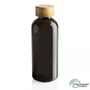 Sticla de apa sport, Everestus, 18SEP3023, 660 ml, 7.4x7.4x20.6x Ø7.4 cm, Rpet, Bambus, Negru