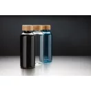 Sticla de apa sport, Everestus, 18SEP3024, 660 ml, 7.4x7.4x20.6x Ø7.4 cm, Rpet, Bambus, Albastru