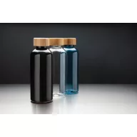  Sticla de apa sport, Everestus, 18SEP3024, 660 ml, 7.4x7.4x20.6x Ø7.4 cm, Rpet, Bambus, Albastru
