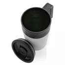 Cana de voiaj, Everestus, 18SEP3121, 480 ml, 12.8x8.8x15.2x Ø8.8 cm, Polipropilena, Otel, Alb