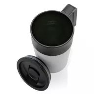   Cana de voiaj, Everestus, 18SEP3121, 480 ml, 12.8x8.8x15.2x Ø8.8 cm, Polipropilena, Otel, Alb