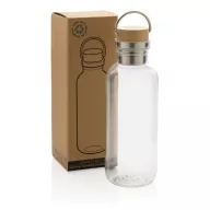   Sticla de apa sport, Everestus, 18SEP3022, 680 ml, 7.5x7.5x22.3x Ø7.5 cm, Rpet, Polipropilena, Transparent