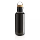 Sticla de apa sport, Everestus, 18SEP3020, 680 ml, 7.5x7.5x22.3x Ø7.5 cm, Rpet, Polipropilena, Negru