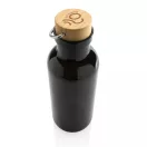 Sticla de apa sport, Everestus, 18SEP3020, 680 ml, 7.5x7.5x22.3x Ø7.5 cm, Rpet, Polipropilena, Negru