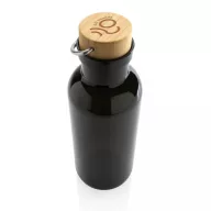   Sticla de apa sport, Everestus, 18SEP3020, 680 ml, 7.5x7.5x22.3x Ø7.5 cm, Rpet, Polipropilena, Negru