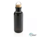 Sticla de apa sport, Everestus, 18SEP3020, 680 ml, 7.5x7.5x22.3x Ø7.5 cm, Rpet, Polipropilena, Negru