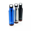 Termos 600 ml, fara scurgeri, cu baza din pluta, Everestus, JU074, otel inoxidabil, albastru