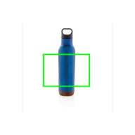   Termos 600 ml, fara scurgeri, cu baza din pluta, Everestus, JU074, otel inoxidabil, albastru