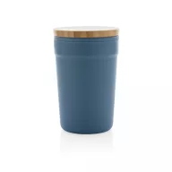   Cana de voiaj, Everestus, 42FEB231150, 300 ml, 12.6xØ8.2 cm, Polipropilena, Bambus, Albastru