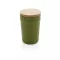 Cana de voiaj, Everestus, 42FEB231151, 300 ml, 12.6xØ8.2 cm, Polipropilena, Bambus, Verde