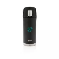   Cana termoizolanta 300 ml, fara scurgeri, perete dublu, Swiss Peak, EE, otel inoxidabil, negru