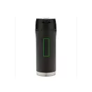 Cana termoizolanta 300 ml, fara scurgeri, perete dublu, Swiss Peak, EE, otel inoxidabil, negru