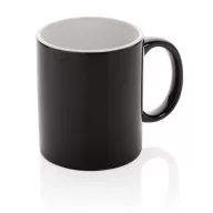   Cana clasica, Everestus, 21OCT0144, 350 ml, 8 x 8 x 9.5 x ø 8 cm, Ceramica, Negru