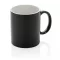 Cana clasica, Everestus, 21OCT0144, 350 ml, 8 x 8 x 9.5 x ø 8 cm, Ceramica, Negru