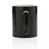   Cana clasica, Everestus, 21OCT0144, 350 ml, 8 x 8 x 9.5 x ø 8 cm, Ceramica, Negru