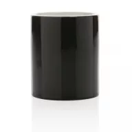   Cana clasica, Everestus, 21OCT0144, 350 ml, 8 x 8 x 9.5 x ø 8 cm, Ceramica, Negru