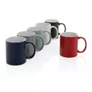 Cana clasica, Everestus, 21OCT0144, 350 ml, 8 x 8 x 9.5 x ø 8 cm, Ceramica, Negru