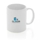Cana clasica, Everestus, 21OCT0149, 350 ml, 8 x 8 x 9.5 x ø 8 cm, Ceramica, Alb
