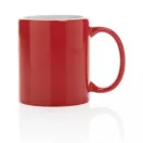 Cana clasica, Everestus, 21OCT0148, 350 ml, 8 x 8 x 9.5 x ø 8 cm, Ceramica, Rosu