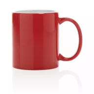   Cana clasica, Everestus, 21OCT0148, 350 ml, 8 x 8 x 9.5 x ø 8 cm, Ceramica, Rosu